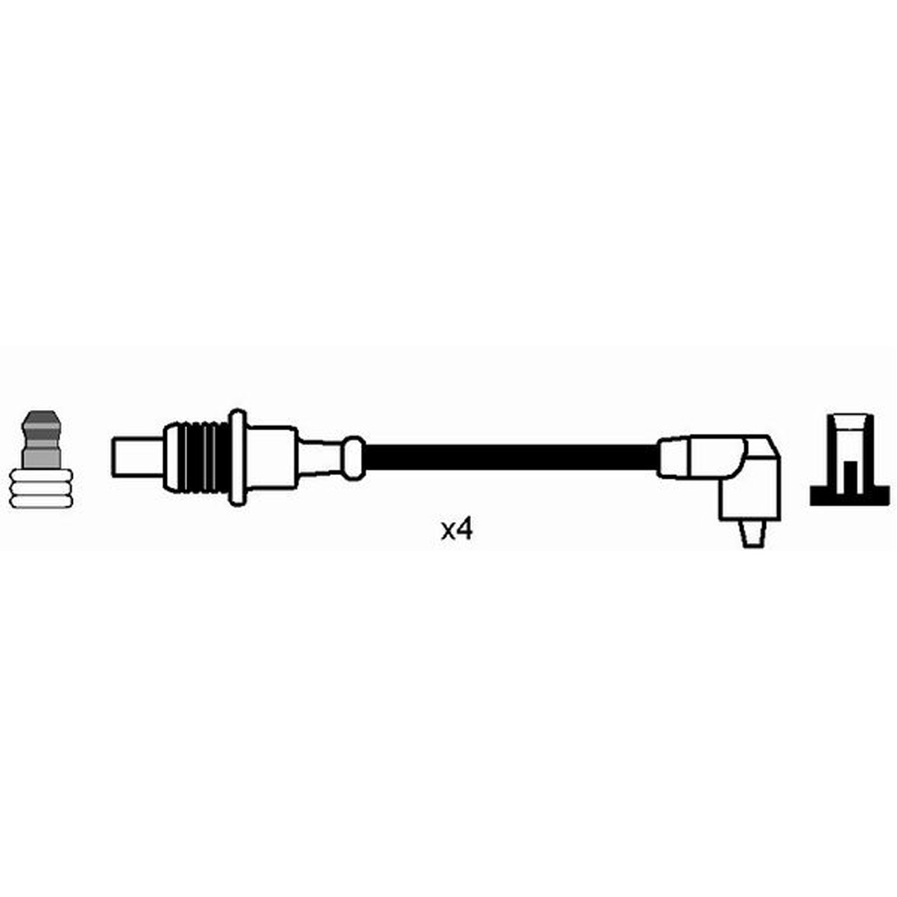NGK 8471 RC-CR601 Zündkabelsatz PSA Berlingo Evasion Jumper 1 Boxer Partner FIAT Ducato