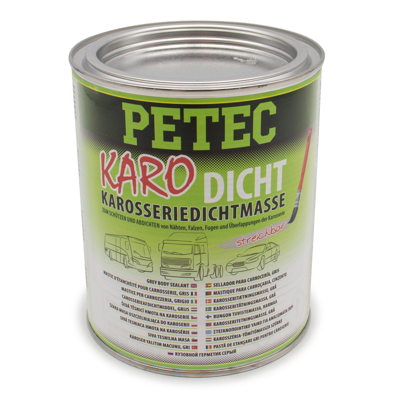 PETEC 94130 KaroDicht Karosseriedichtmasse Klebedichtmasse streichbar grau 1L 1000ml