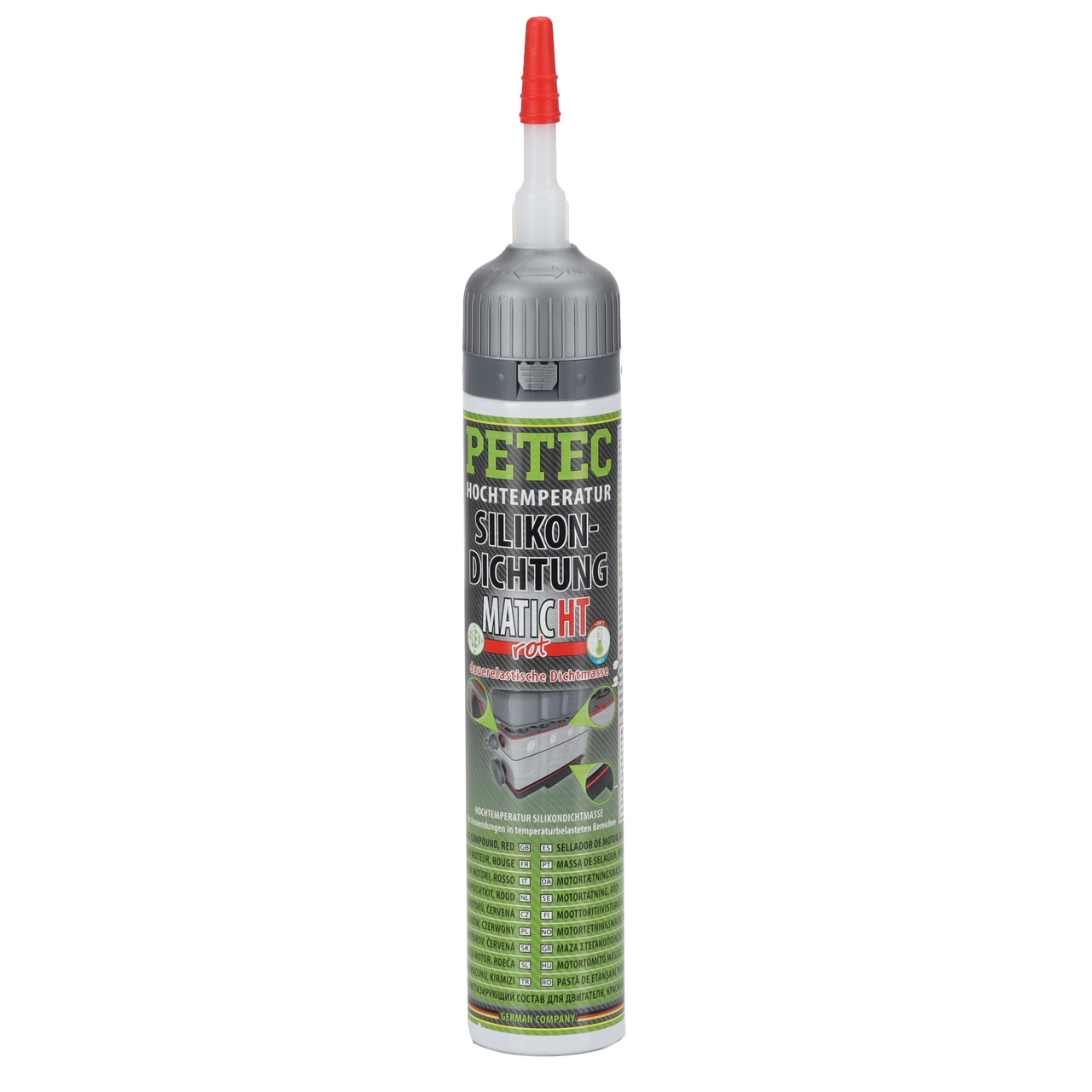 PETEC 97820 Silikondichtung MATIC HT ROT dauerelastische Dichtmasse 200ml