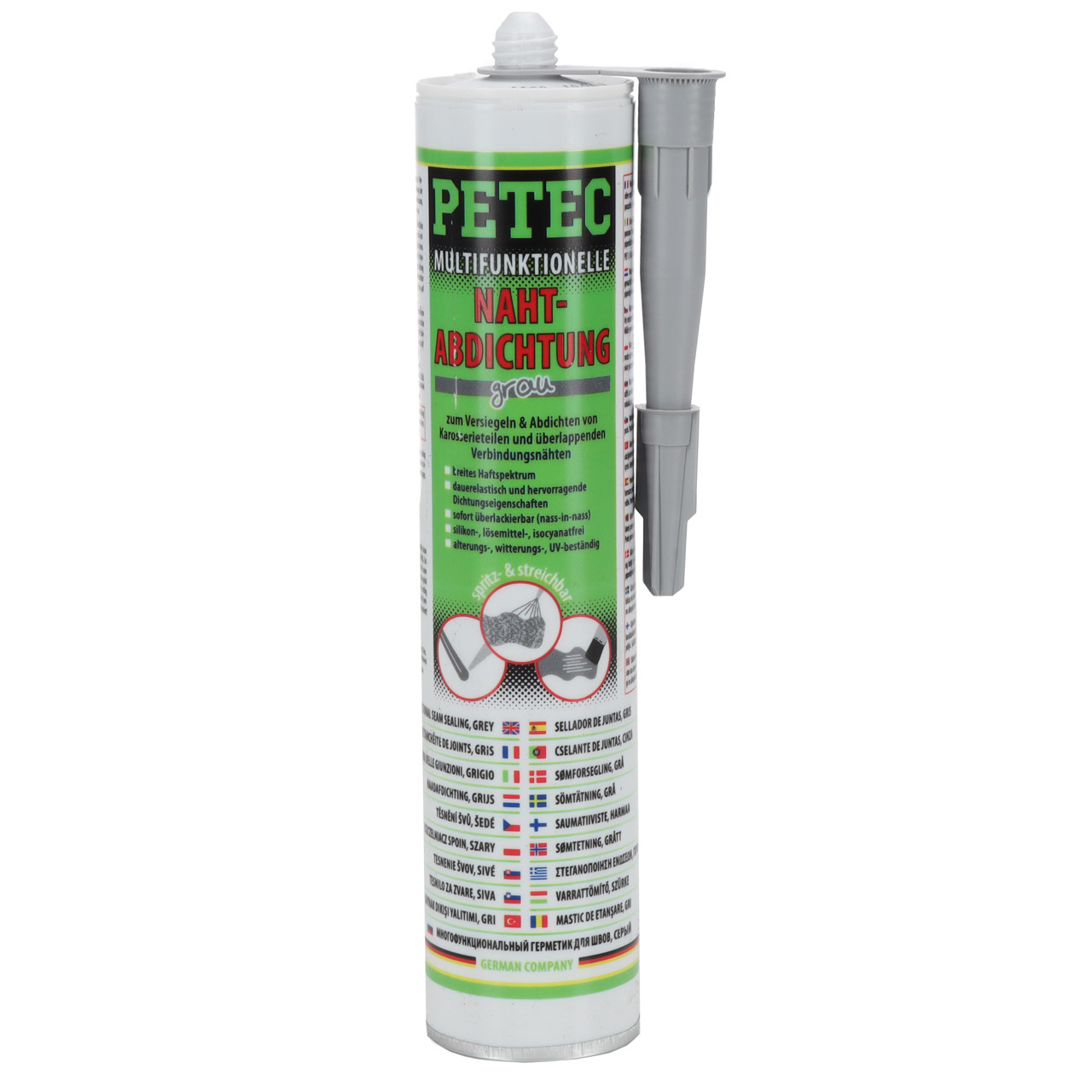 PETEC 94131 Multifunktionelle Nahtabdichtung Abdichtung Kartusche 310ml GRAU