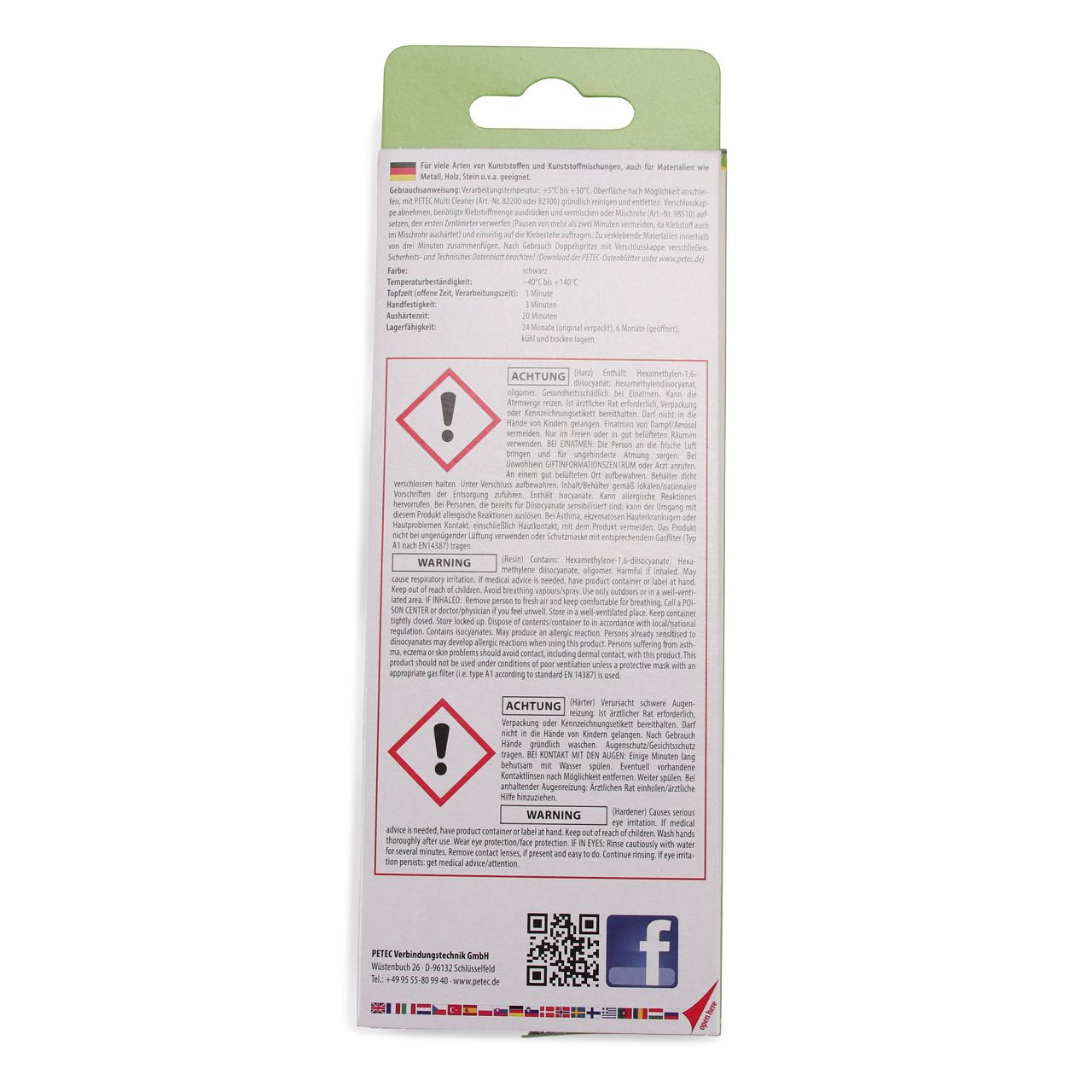 PETEC 98325 PLASTBOND Kunststoffkleber 2-Komponenten Kleber Klebstoff 24ml