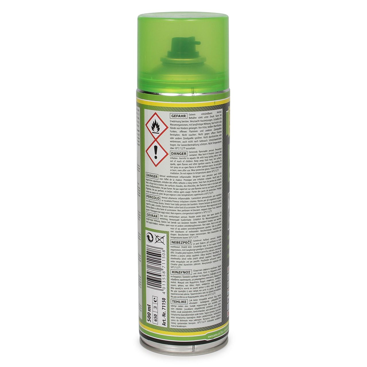 PETEC 71150 Kontaktspray Elektronikreiniger Elektrospray Contact Cleaner 500 ml