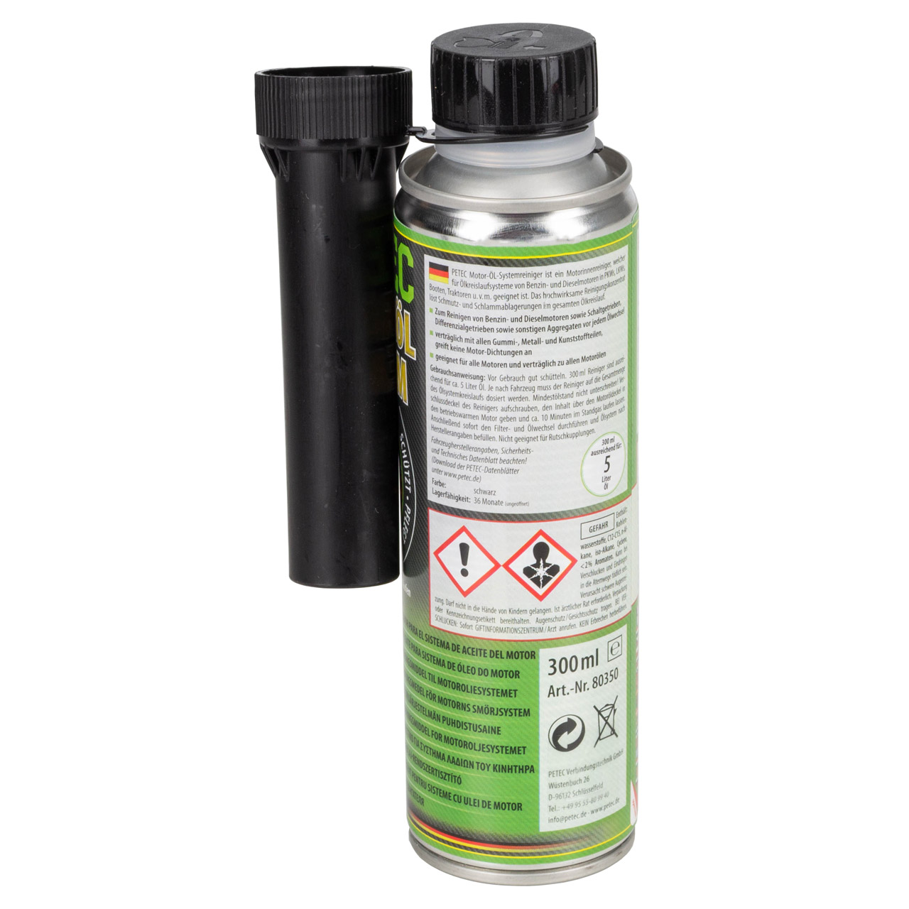 PETEC 80350 Motorölsystemreiniger Motorspülung Motoröl System Reiniger Benzin Diesel 250ml