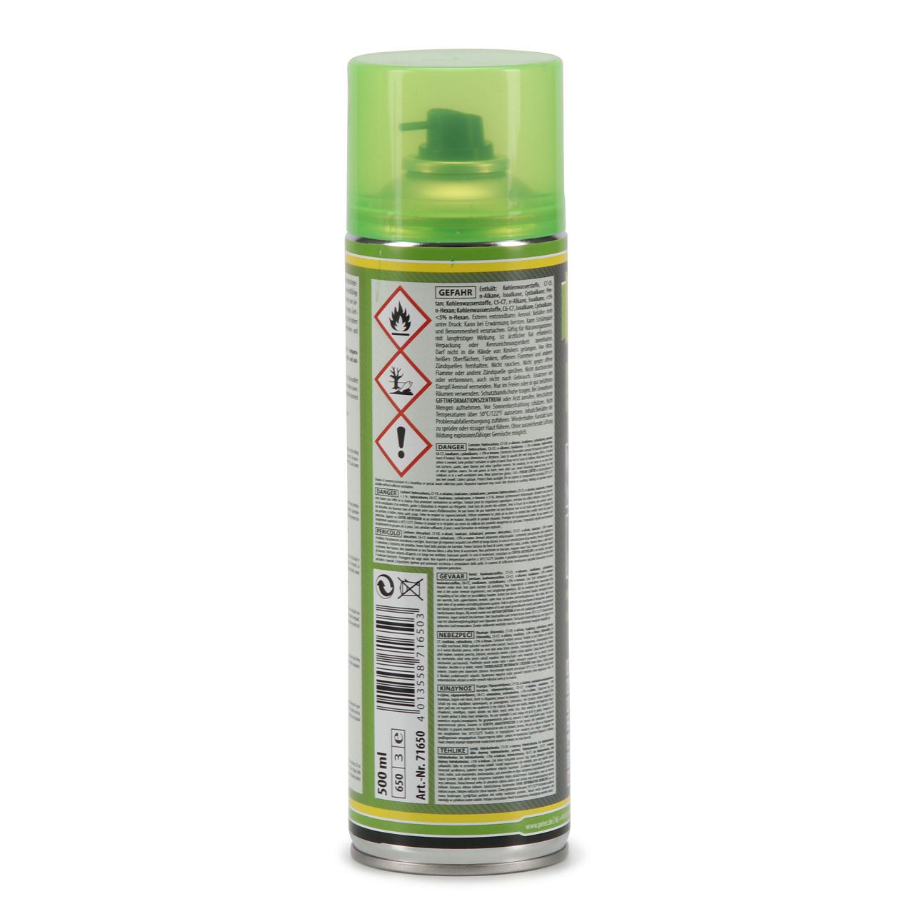 PETEC 71650 Seilfett Seilfettspray Drahtseilfett Zahnradfett Fettspray 500ml