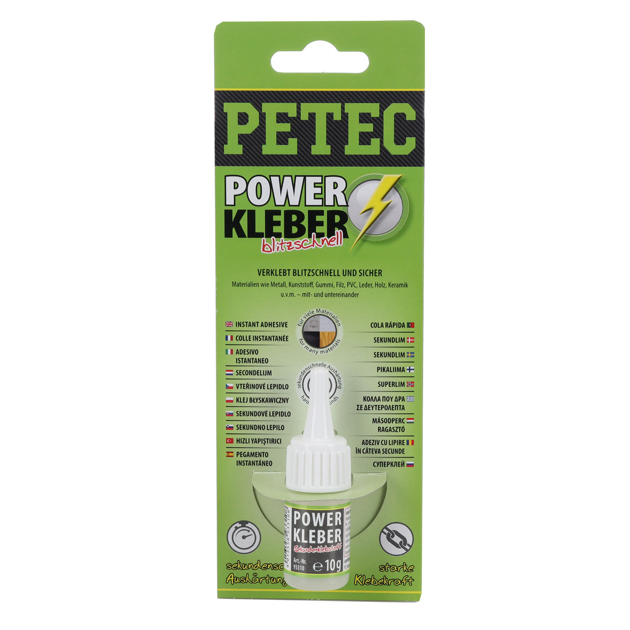 PETEC 93410 Sekundenkleber Alleskleber Schnellkleber universal dünnflüssig 10g