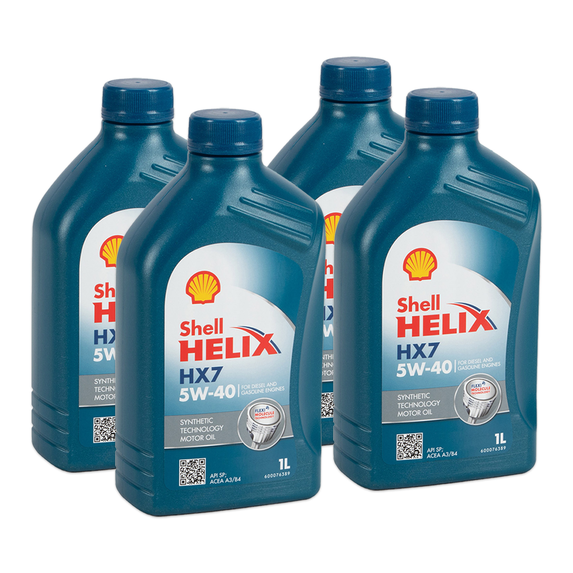 4L 4 Liter SHELL HELIX HX7 5W-40 Motoröl API SP ACEA A3/B4 MB 229.3 VW 502.00/505.00