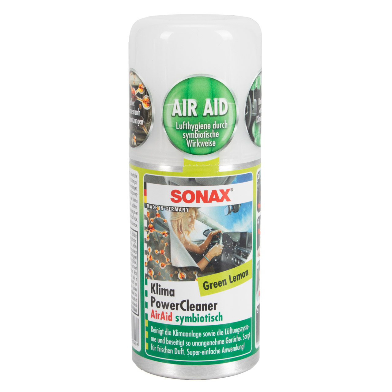 SONAX 03234000 PowerCleaner AirAid Klimareiniger Klimaanlagenreiniger GREEN LEMON 100ml