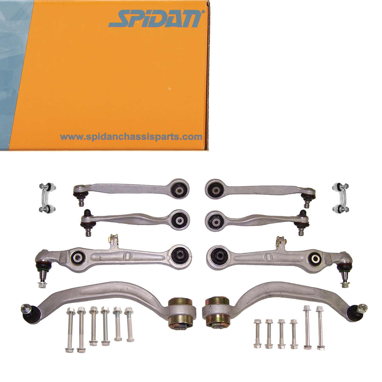 SPIDAN 40000 PLUS KIT Reparatursatz Querlenker AUDI A4 (8E B6) Limo + Avant vorne 10-tlg