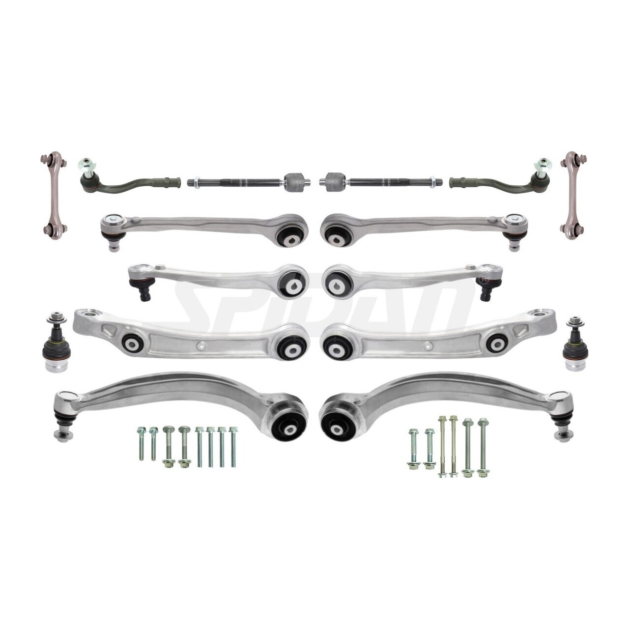 SPIDAN 60508 PLUS KIT Reparatursatz Querlenker VW Touareg CR7 AUDI Q7 Q8 4M vorne 16-tlg