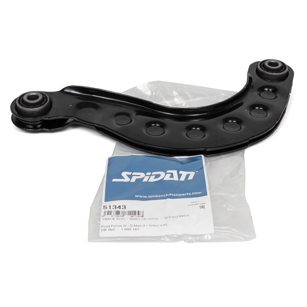 SPIDAN 51343 Querlenker Zugstrebe FORD C-Max 2 Grand C-Max Focus 3 VOLVO V40 hinten oben