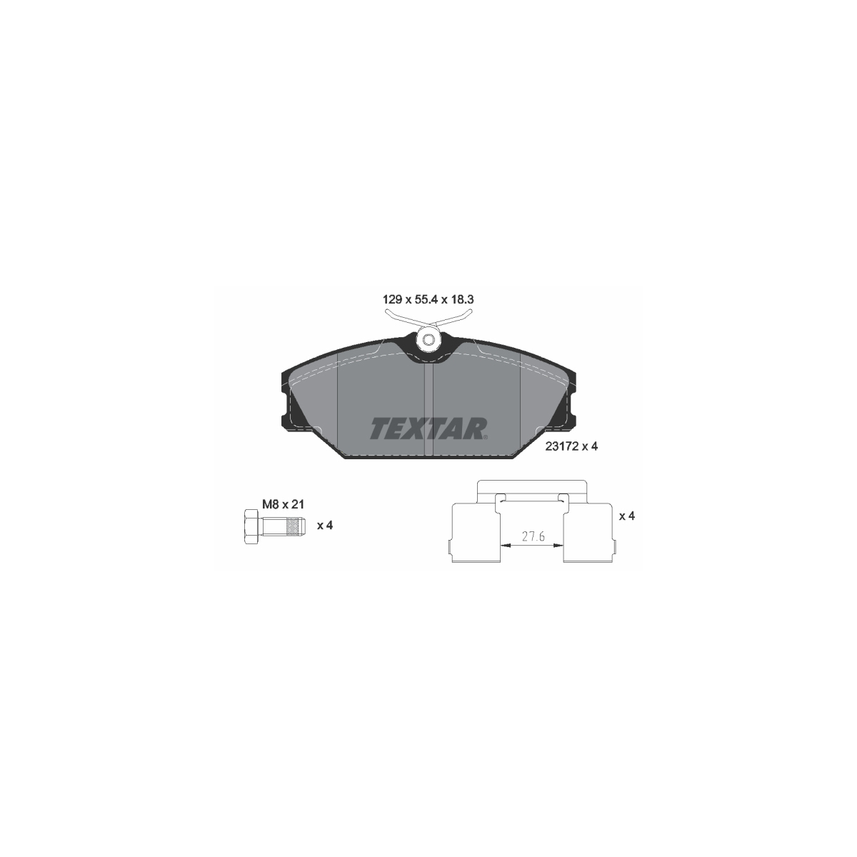 TEXTAR Bremsscheiben + Bremsbeläge RENAULT Megane 1 Scenic 1 vorne