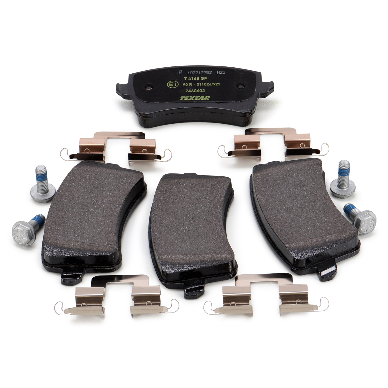 TEXTAR Bremsbeläge + Warnsensor AUDI A4 (B8) A5 (8T 8F) 1LT/1LY/1KW/2EH vorne + hinten