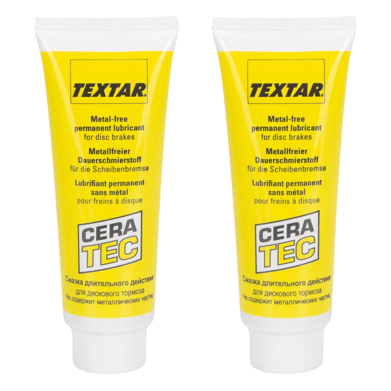 2x 75ml TEXTAR 81000401 CeraTec Bremsklotzpaste Bremsbelagpaste Montagepaste