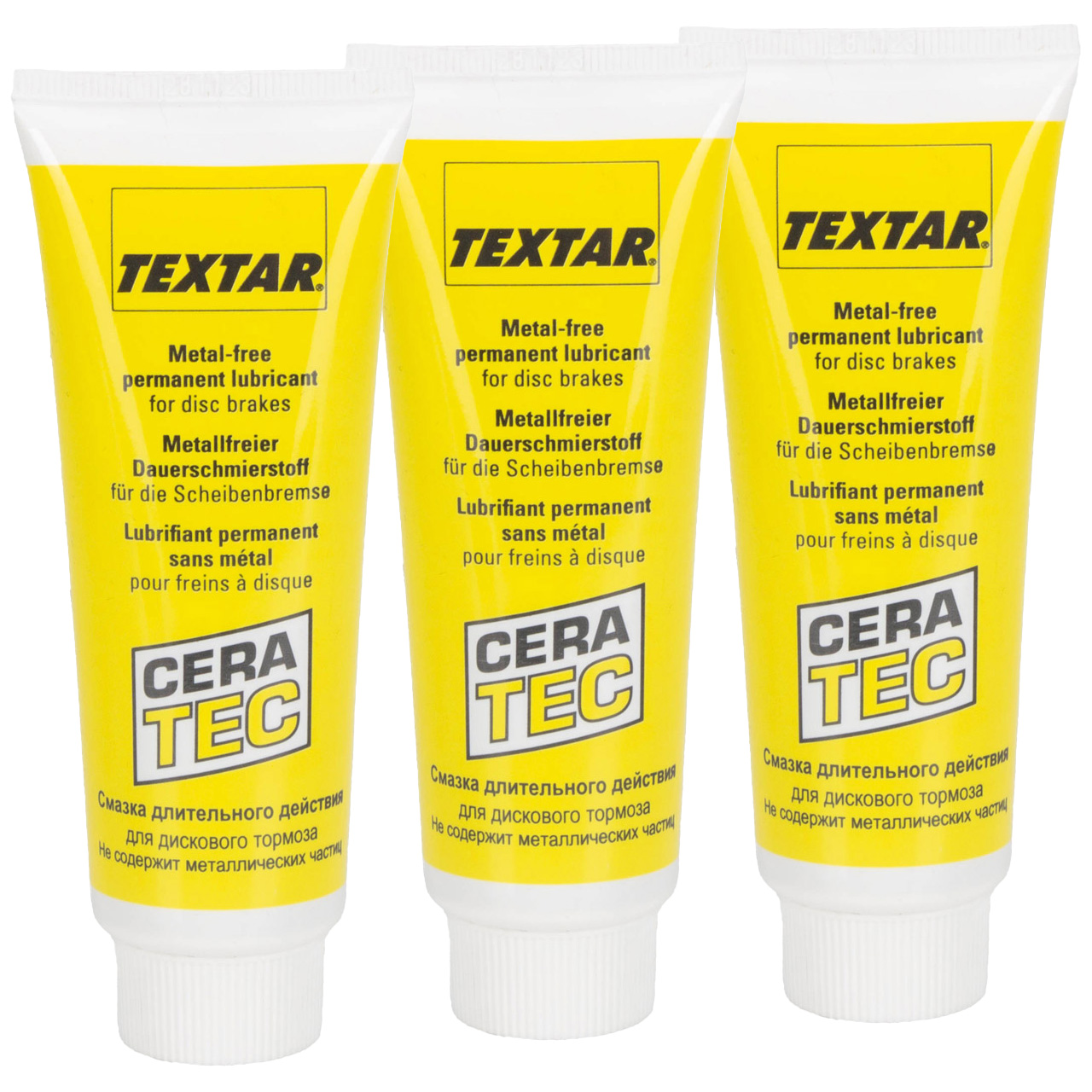 3x 75ml TEXTAR 81000401 CeraTec Bremsklotzpaste Bremsbelagpaste Montagepaste