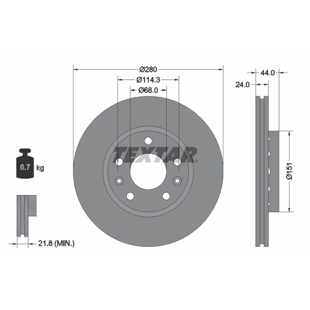 TEXTAR 92195505 Bremsscheiben Satz RENAULT Laguna 3 Megane 3 4 Scenic 3 Zoe vorne