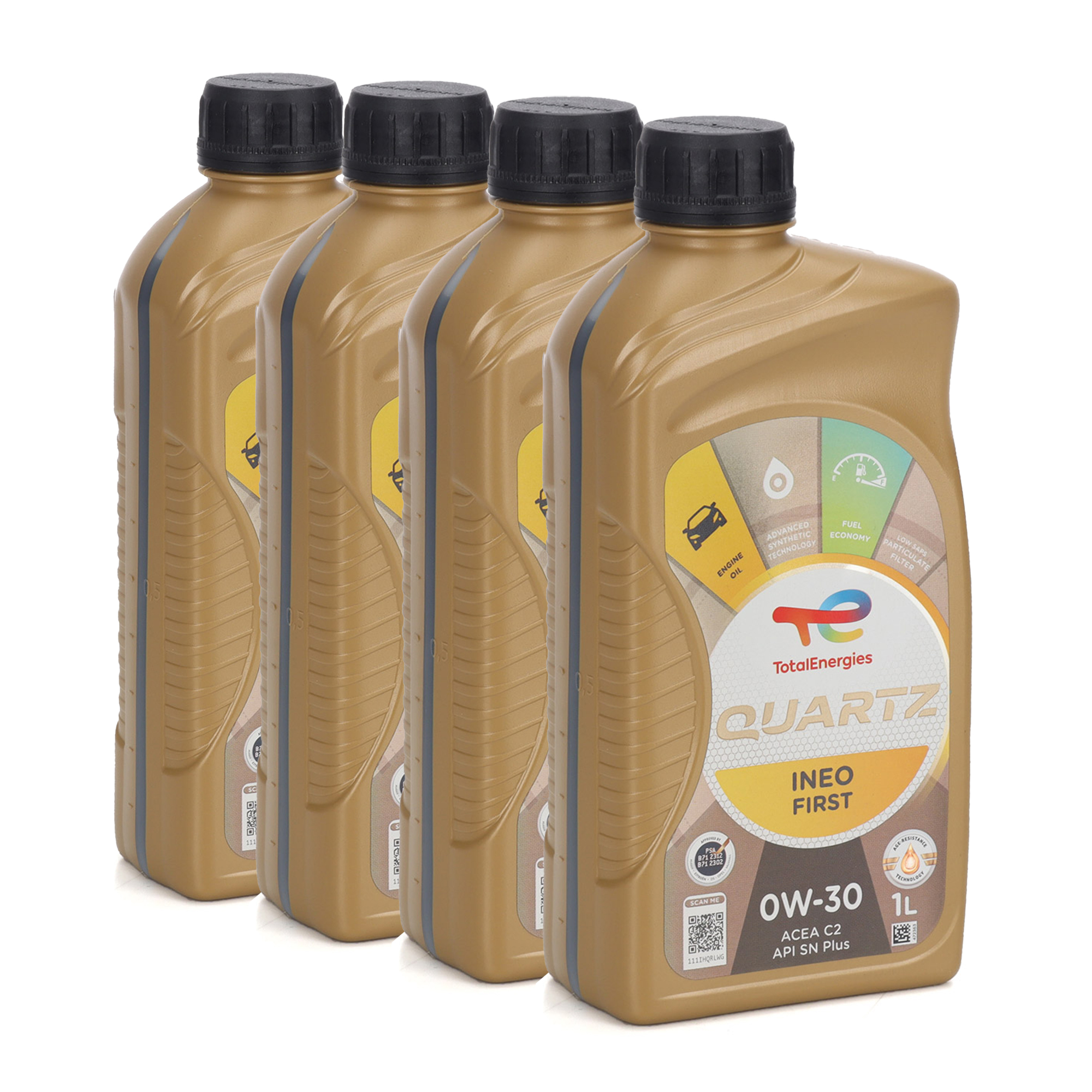 4L 4 Liter TOTAL QUARTZ INEO FIRST 0W-30 Motoröl Öl ACEA C2 PSA B71 2312/2302