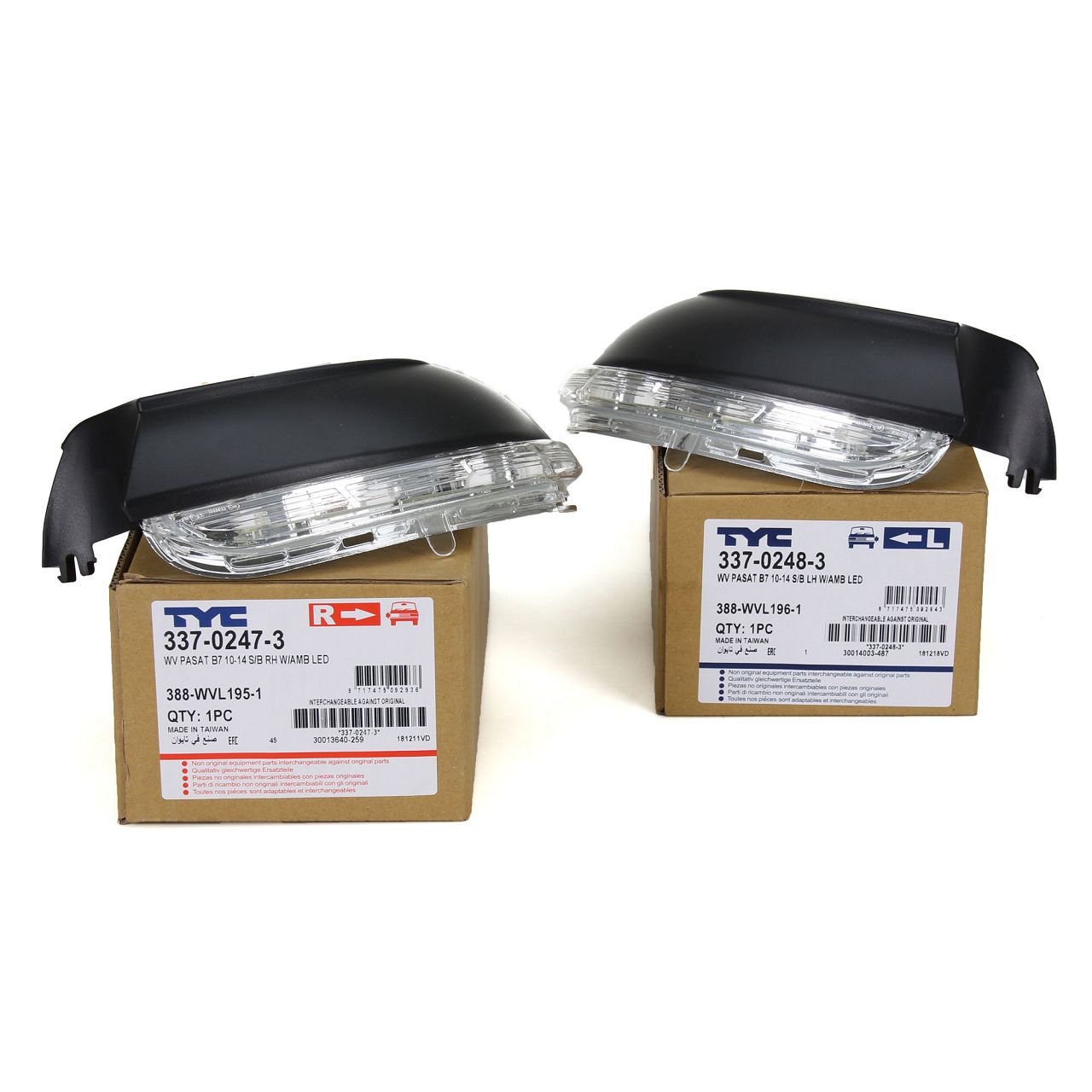 2x TYC LED Blinkleuchte Außenspiegel VW Passat B7 Eos Jetta 4 Scirocco links + rechts