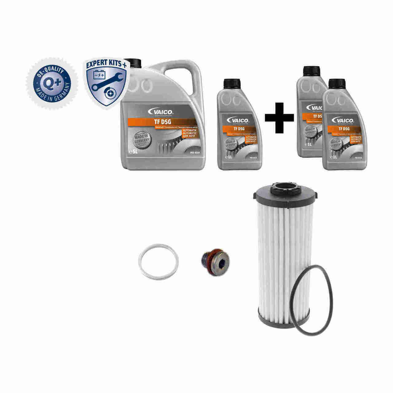 VAICO V10-4991-XXL Getriebefilter Satz 7-Gang DSG DQ381 + 8L Getriebeöl AUDI SEAT SKODA VW