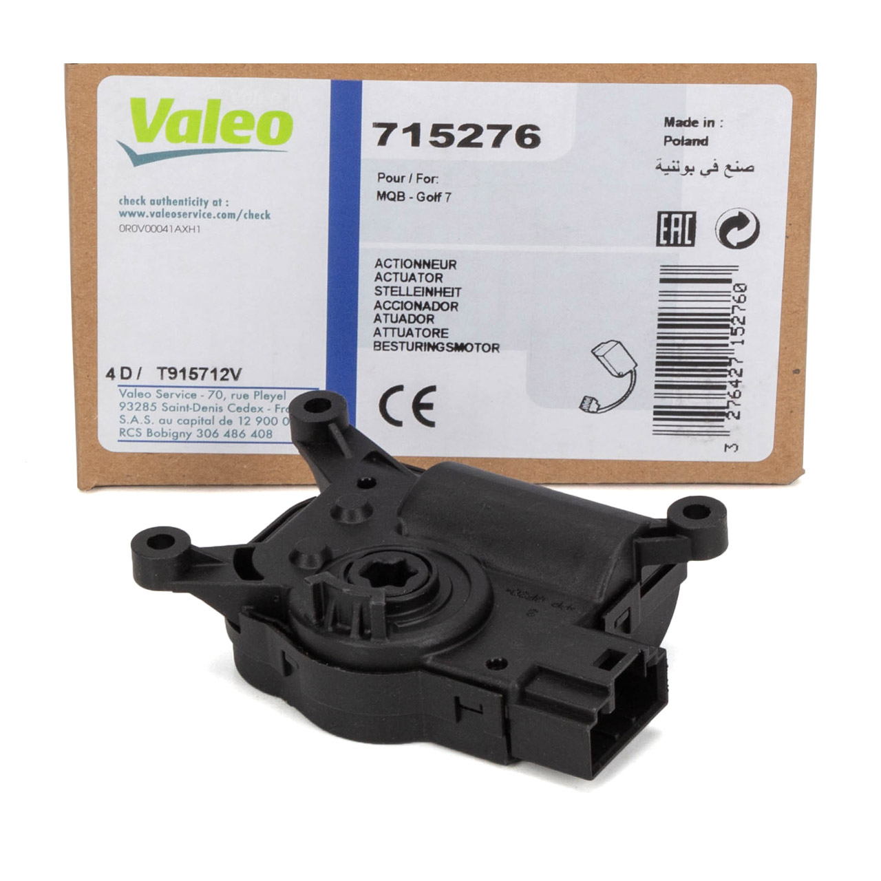 VALEO Stellelement Mischklappe VW Golf 6 7 Passat B6 B7 AUDI A3 SEAT Leon 4 SKODA Superb 2