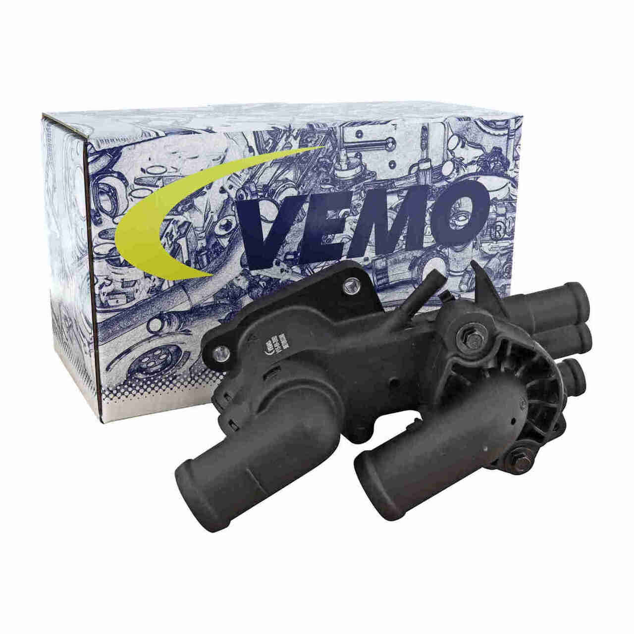 VEMO V15-99-2092 Thermostat + Gehäuse VW Polo 4 5 Ibiza 3 4 Fabia 2 Roomster 1.4 16V