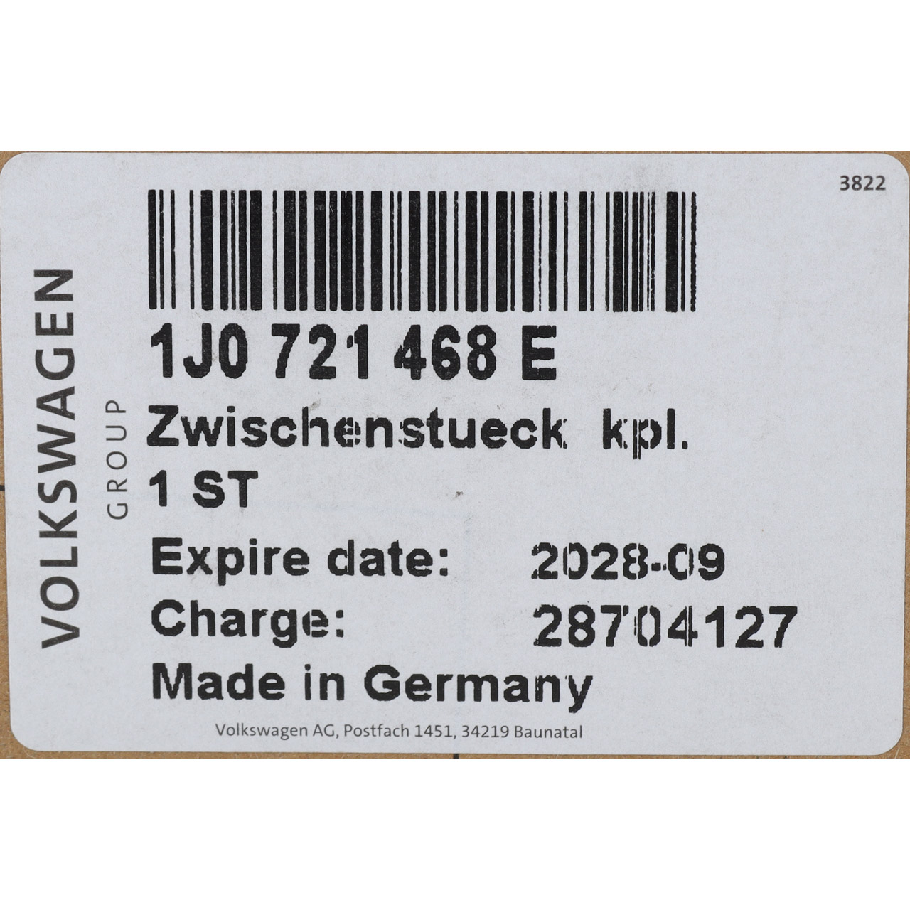 ORIGINAL VW Entlüftungsventil Nehmerzylinder Golf 4 5 6 Passat Polo Sharan 1J0721468E