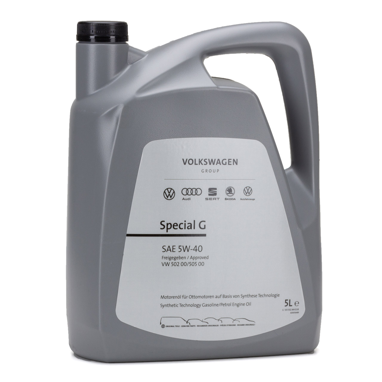 5L 5 Liter ORIGINAL VAG 5W-40 SPECIAL G Benzin Motoröl Öl 502.00 505.00 GS55502M4