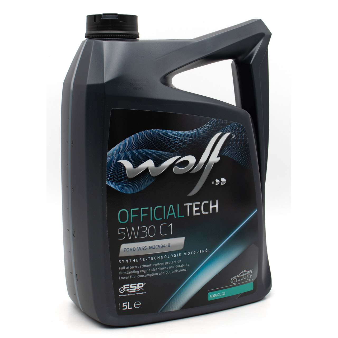 5L WOLF OFFICIALTECH 5W30 C1 Motoröl + MANN Ölfilter MAZDA 323 3 626 6 Premacy 2.0/2.2 D