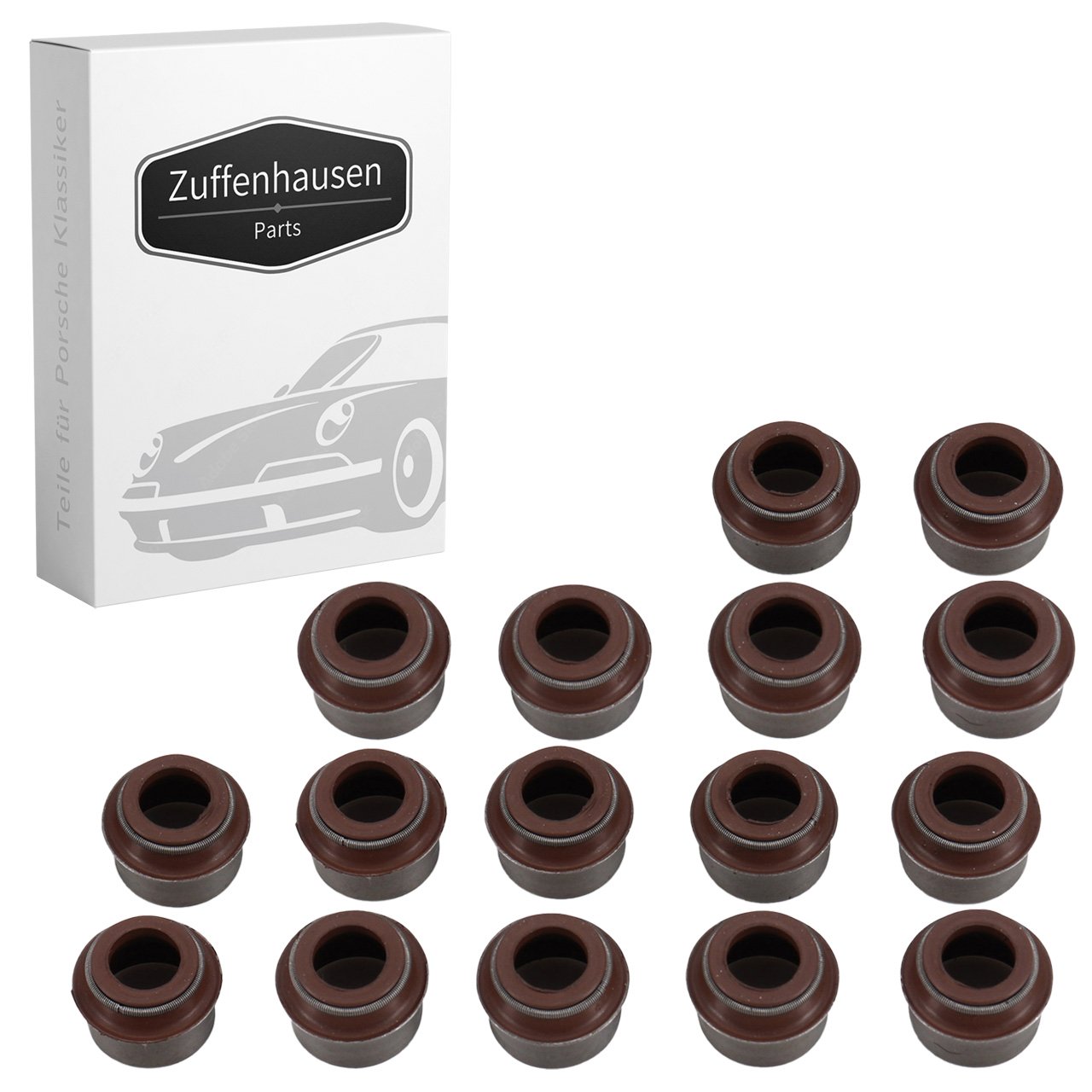 16x Ventilschaftabdichtung 7mm für PORSCHE 928 4.5 4.7 S 230-310 PS 96410411107