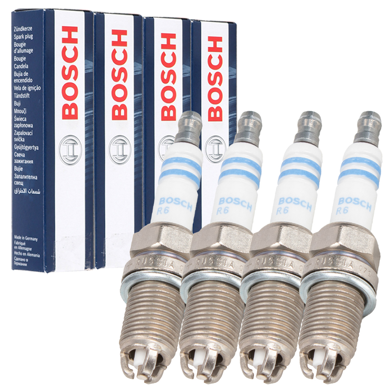 4x BOSCH 0242229799 FR8KTC+ Zündkerze MERCEDES W168 W202 W210 W163 W140 R170 Sprinter