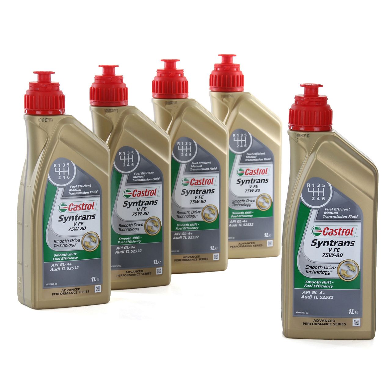 5L 5 Liter CASTROL Getriebeöl Schaltgetriebeöl SYNTRANS V FE 75W-80