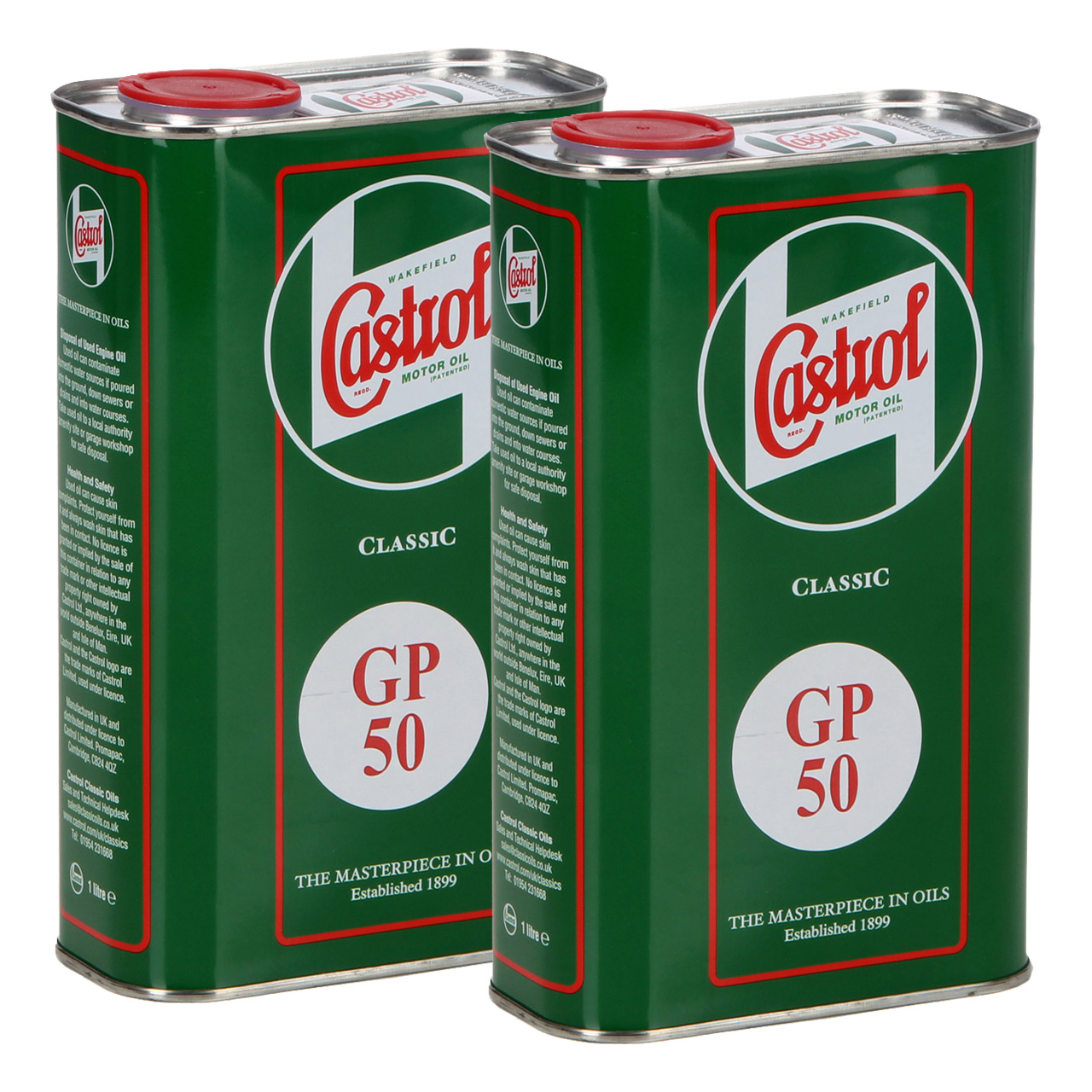 2L 2 Liter CASTROL CLASSIC GP50 Motoröl Oldtimer Classic Cars pre1950