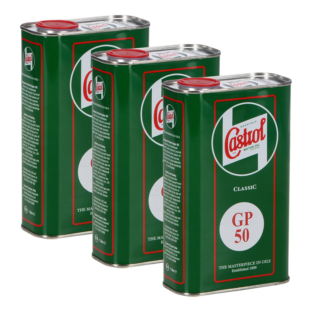 3L 3 Liter CASTROL CLASSIC GP50 Motoröl Oldtimer Classic Cars pre1950