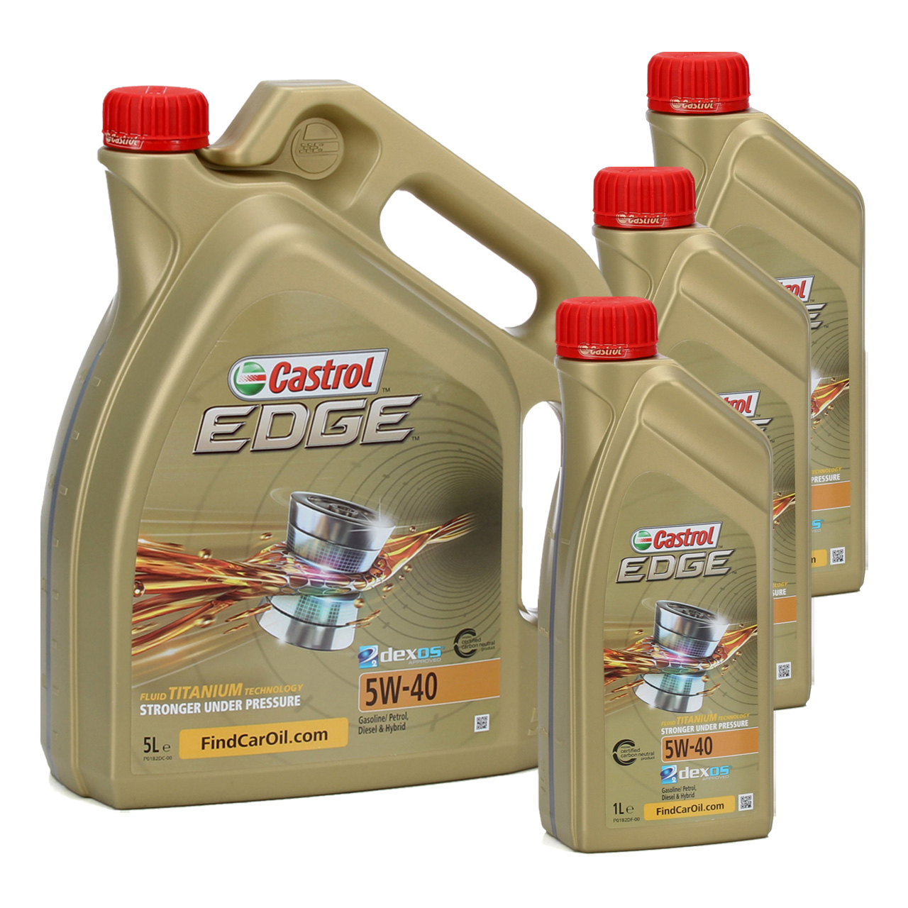 8L 8 Liter CASTROL Edge Motoröl Öl 5W-40 ACEA Light Duty C3 API SN/CF VW 505.00/505.01