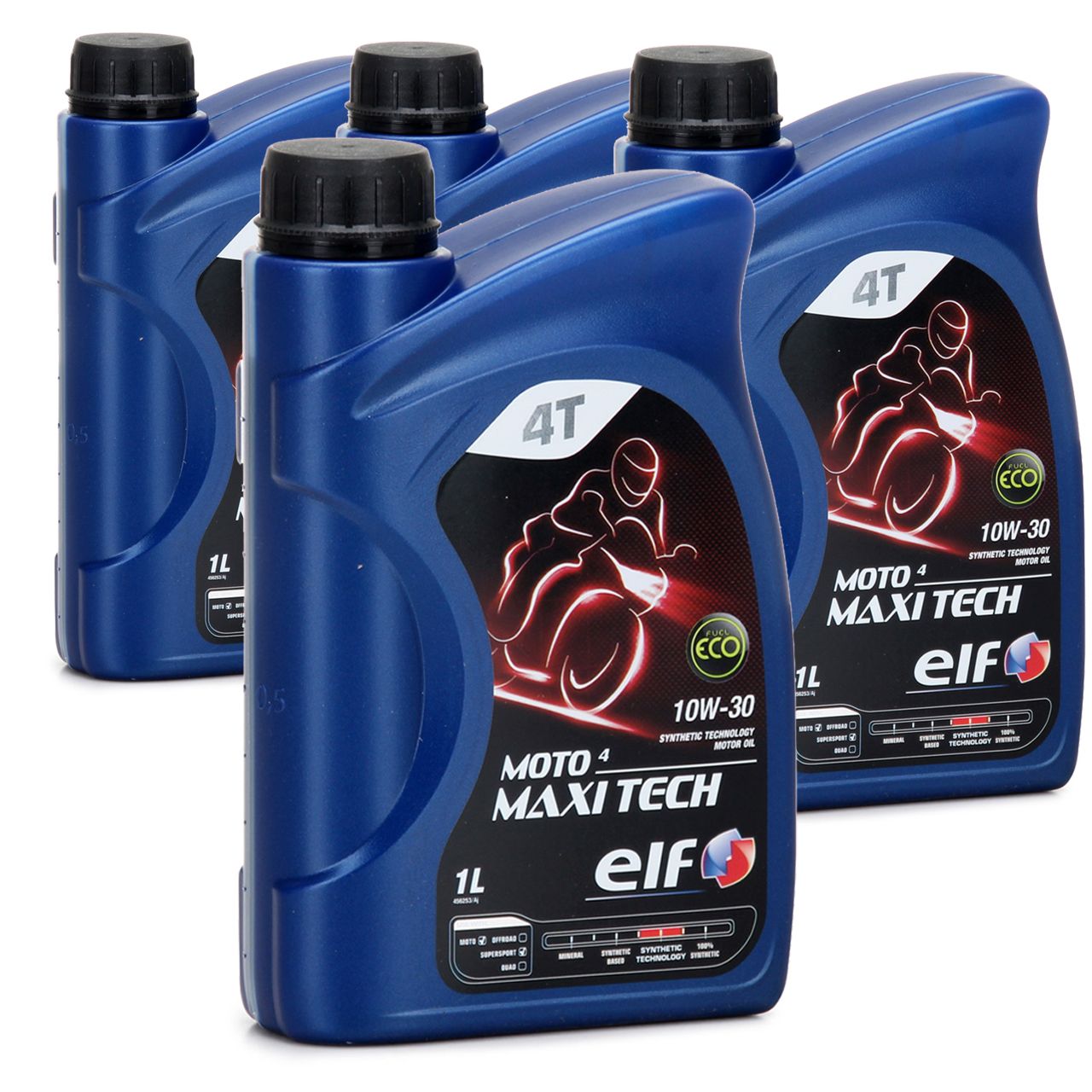 4L 4 Liter ELF Motoröl ÖL 4T 4-TAKT MOTO 4 MAXITECH 10W30 JASO MA API SJ