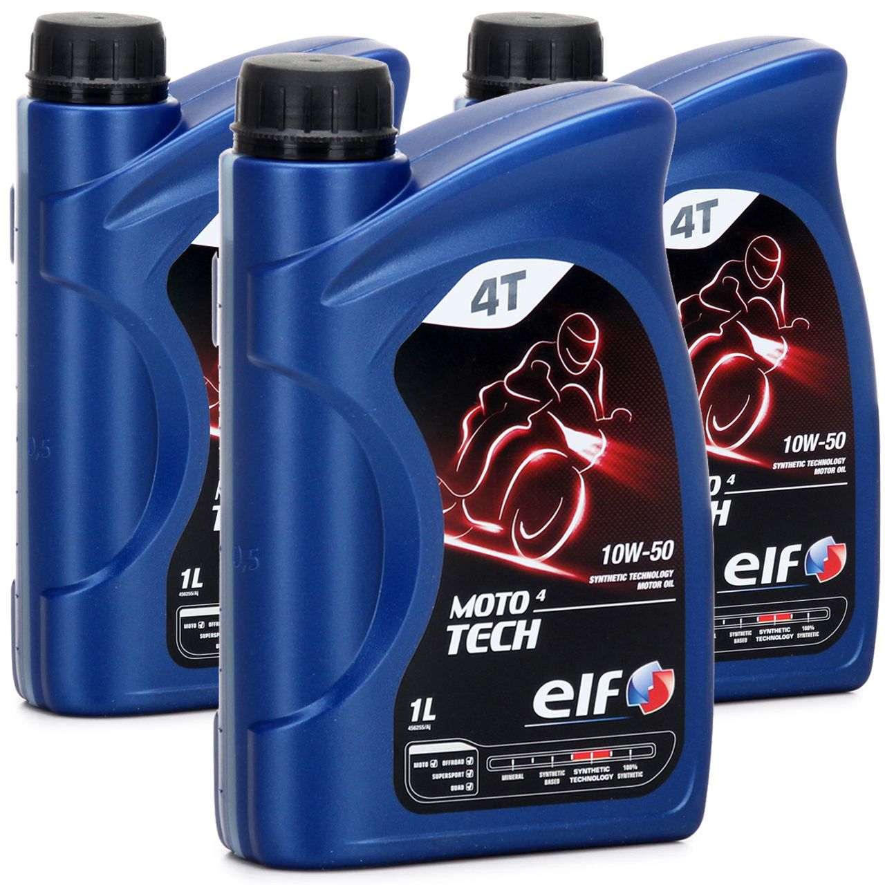 3L 3 Liter ELF Motoröl ÖL 4T 4-TAKT MOTO 4 TECH 10W-50 10W50 JASO MA2