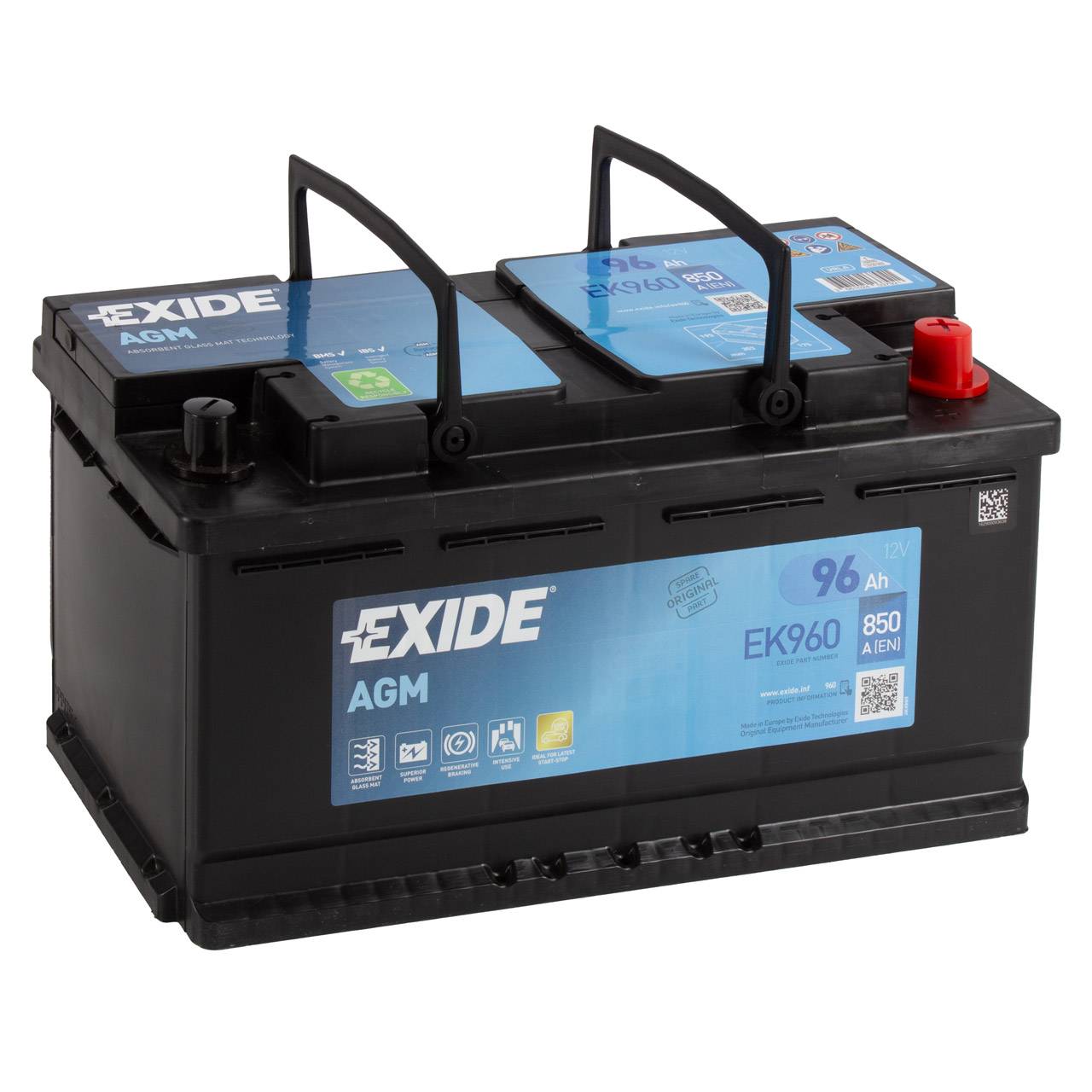 Exide Premium 12V 90Ah 900A/EN EA900 Autobatterie Exide. TecDoc: .