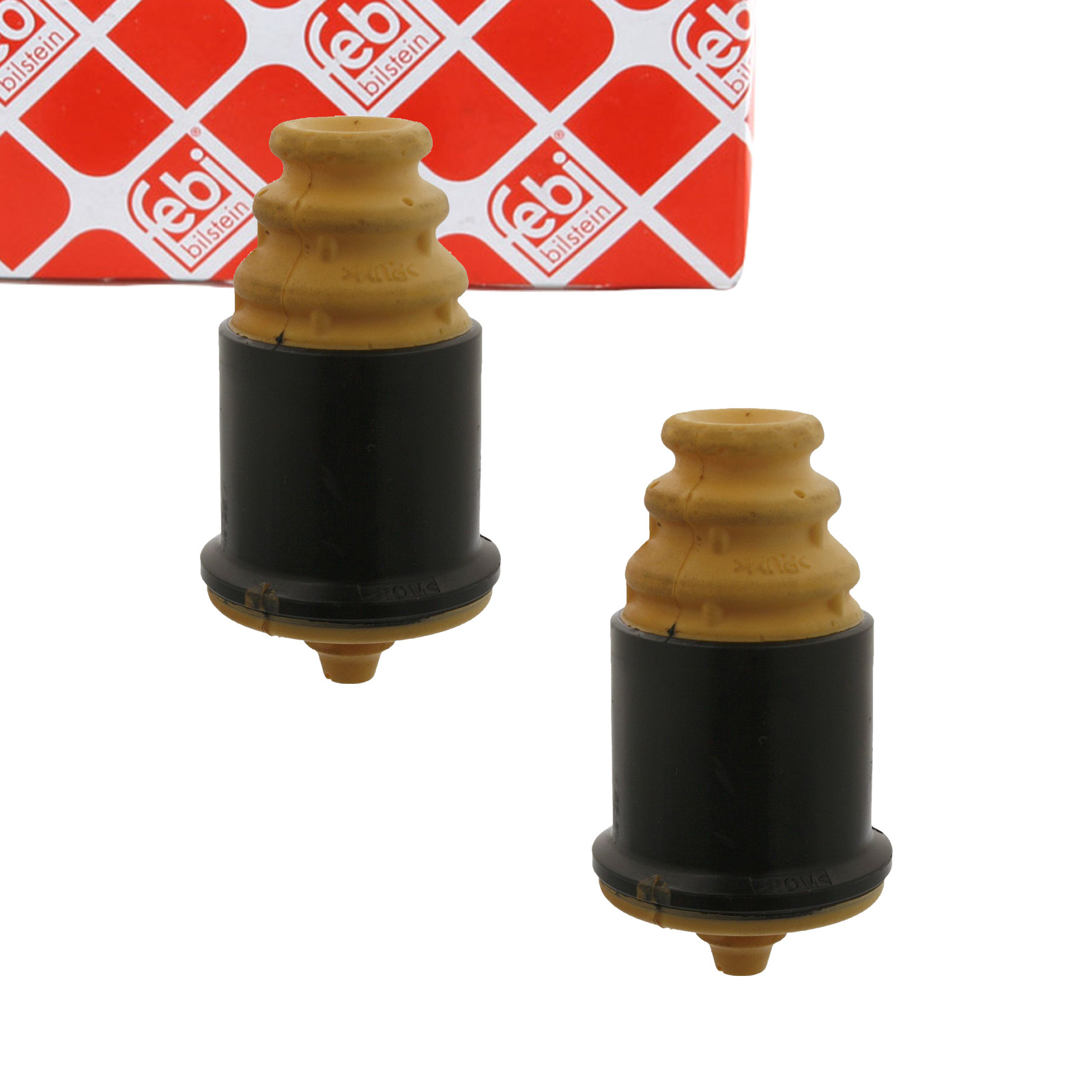 2x FEBI 36985 Anschlagpuffer Gummianschlag Gummilager FIAT Panda 169 Hinterachse 51732788