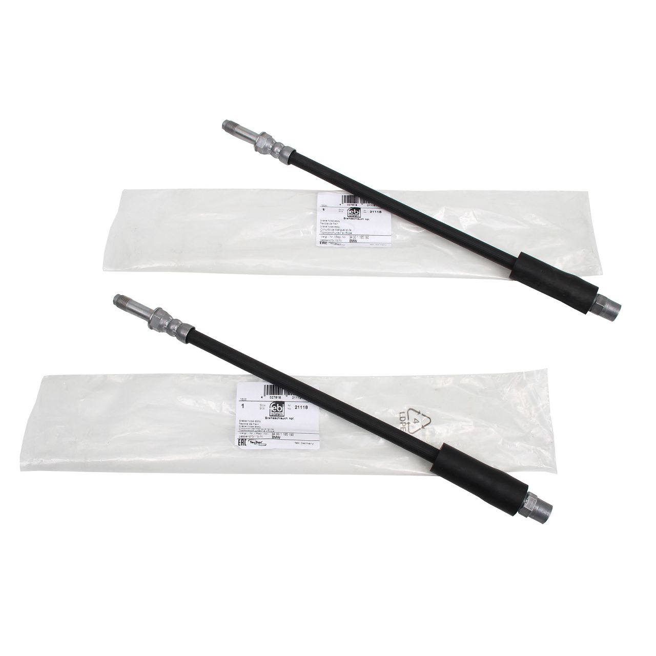 2x FEBI Bremsschlauch BMW E39 Limo 520-540i M5 + Kombi 540i 525tds hinten