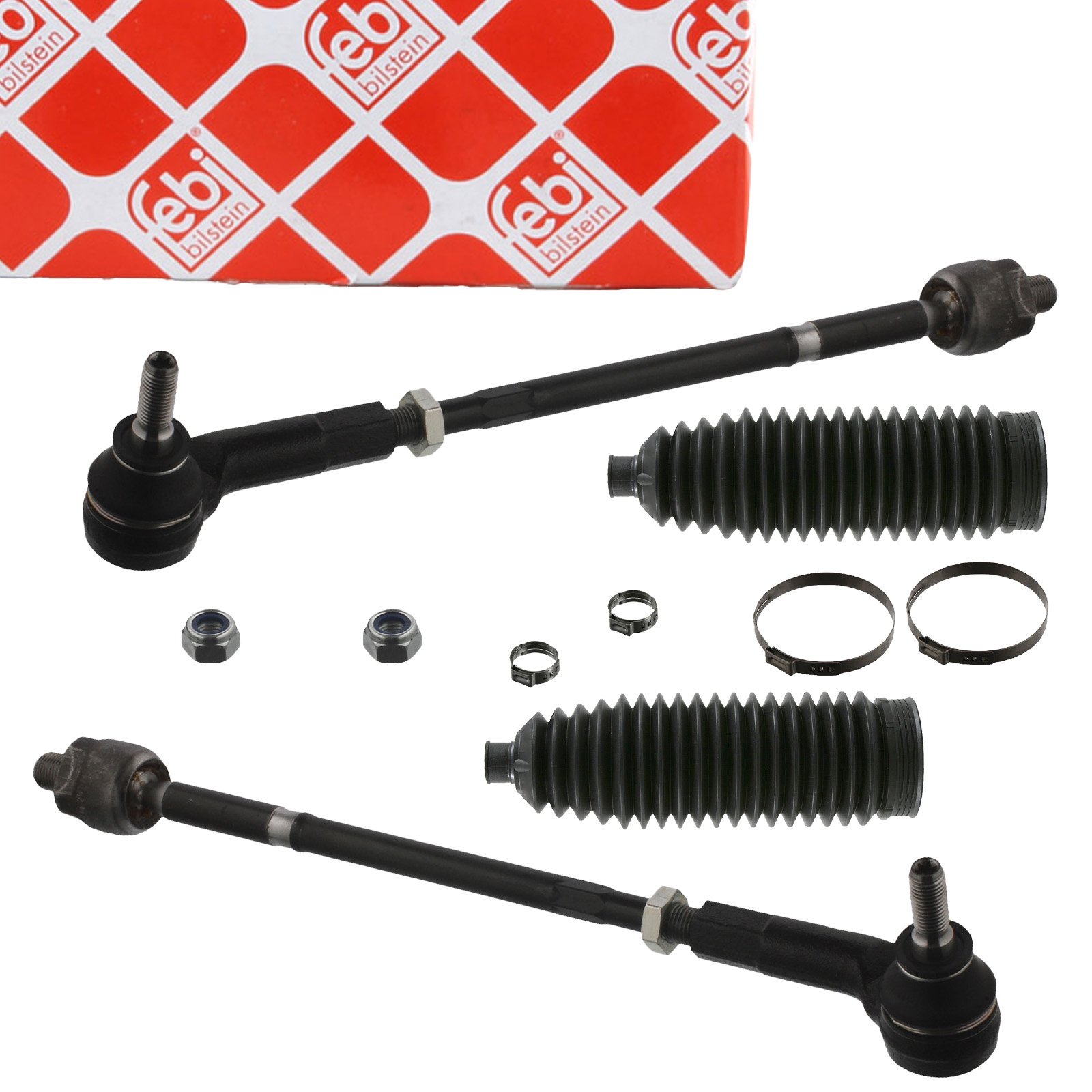 2x FEBI Spurstange + Kopf + Manschette VW Golf 4 Bora A3 8L1 Leon 1M SKODA Octavia 1 vorne