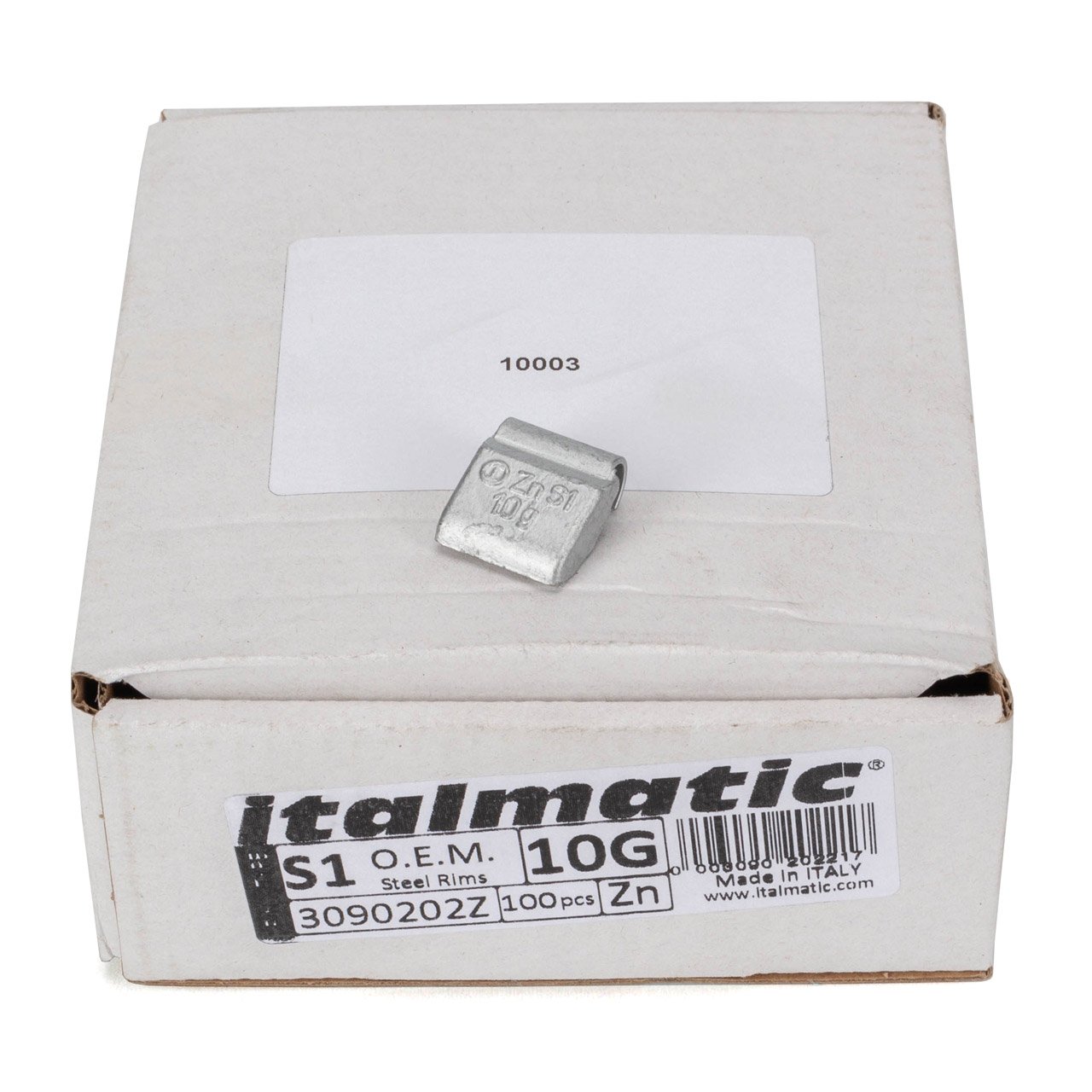 GEMATIC 10003 Auswuchtgewicht Schlaggewicht für Stahlfelge ZINK-SILBER 100 Stück x 10g