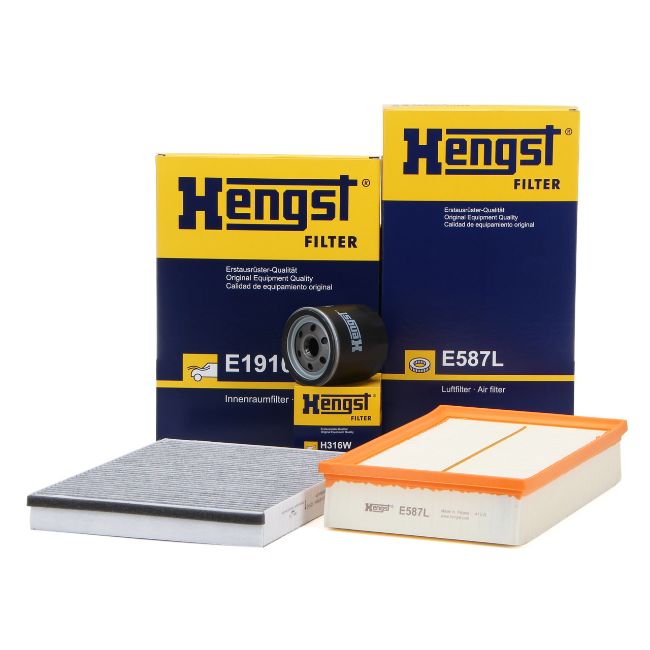 HENGST Filter-Set VW Multivan Transporter T5 + T6 2.0 BiTDI 180 PS