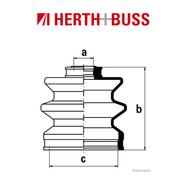 HERTH+BUSS JAKOPARTS Achsmanschetten Satz HONDA HYUNDAI MAZDA vorne