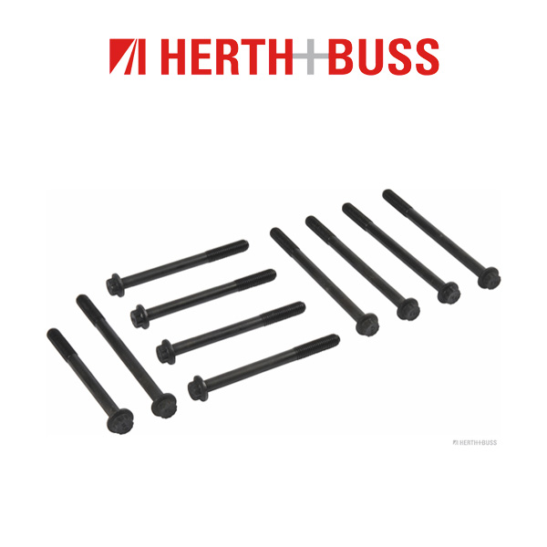 10x HERTH+BUSS JAKOPARTS Zylinderkopfschrauben NISSAN Micra I K10 1.0 1.2