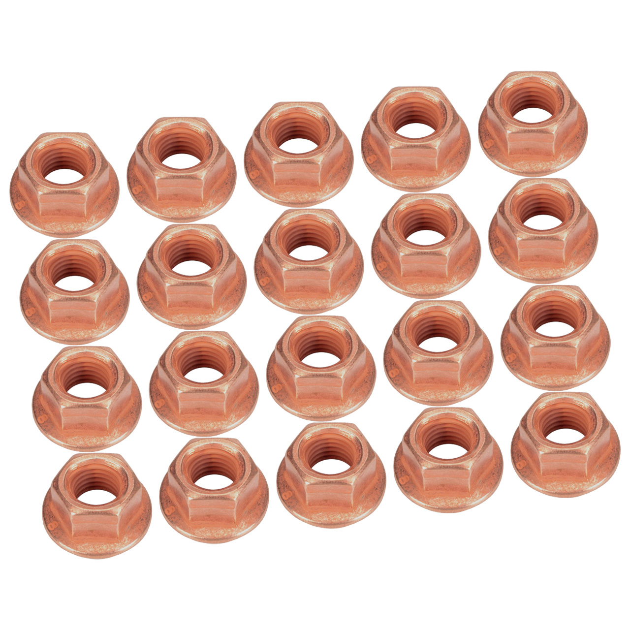 20x Mutter Auspuffkrümmer M8x1,25mm SW12 für AUDI BMW MERCEDES SEAT SKODA VW