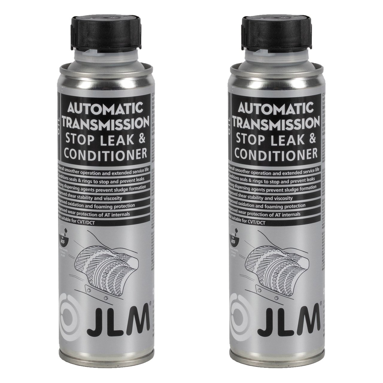 2x 250ml JLM Automatic Transmission Stop Leak & Conditioner Getriebe Abdichter Leck-Stop
