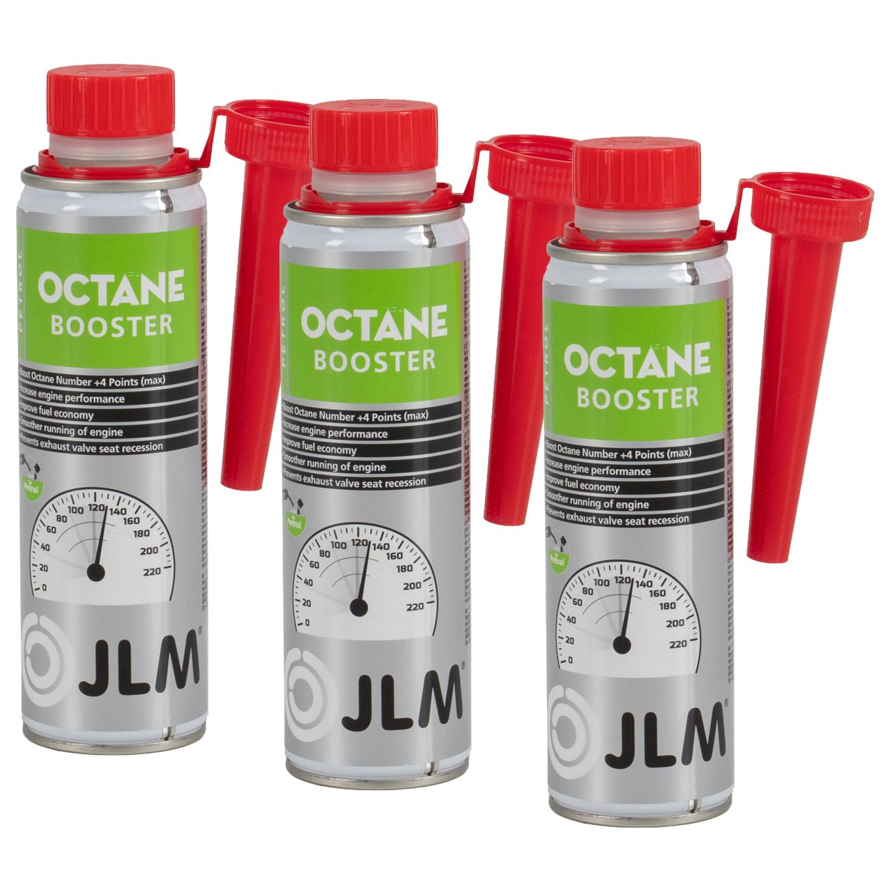 3x 250ml JLM J03165 Octane Booster Benzin Leistungsverbesserer Benzinverbesserer Additiv