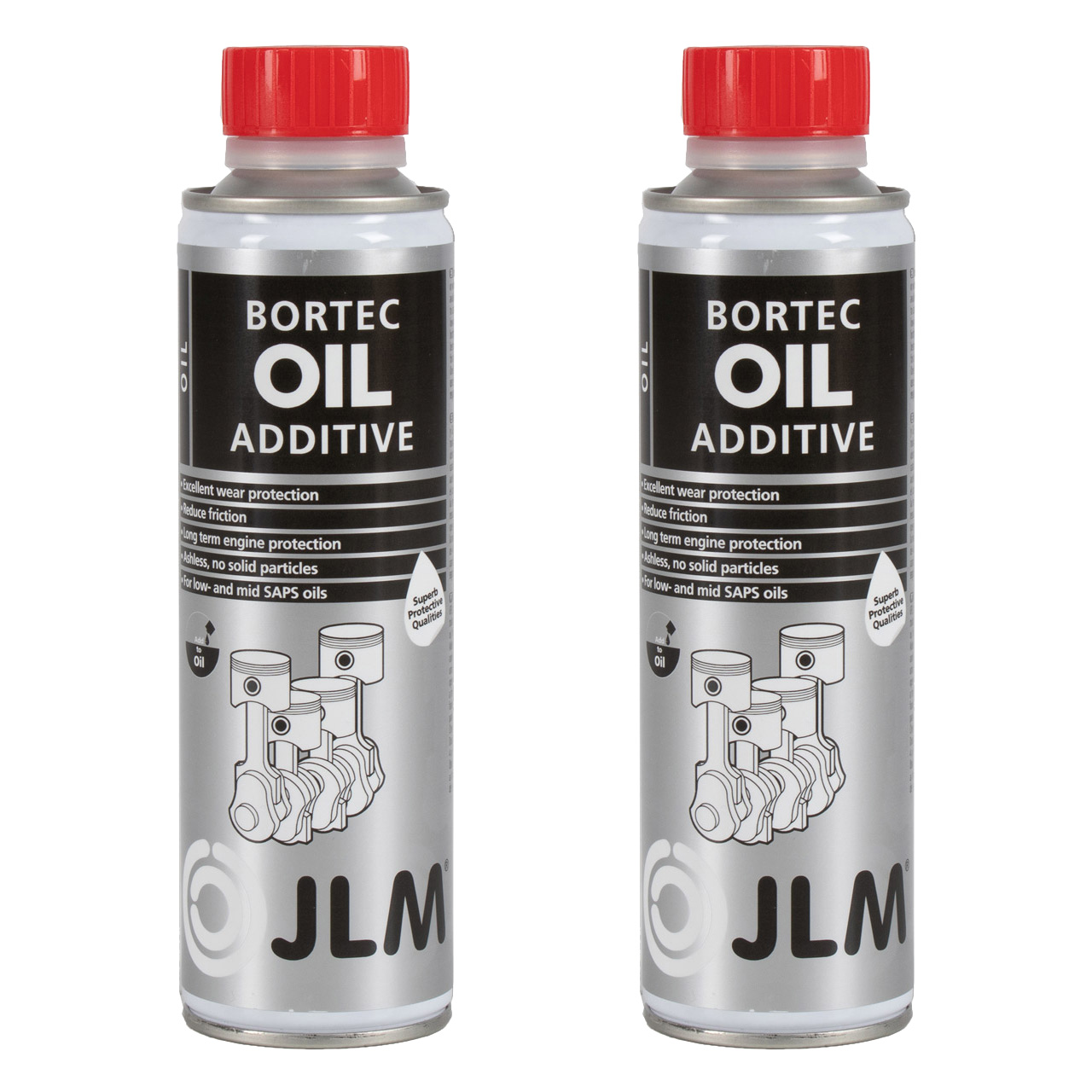 2x 250ml JLM J06050 Bortec Additiv Öladditiv Öl-Additiv Motorreiniger