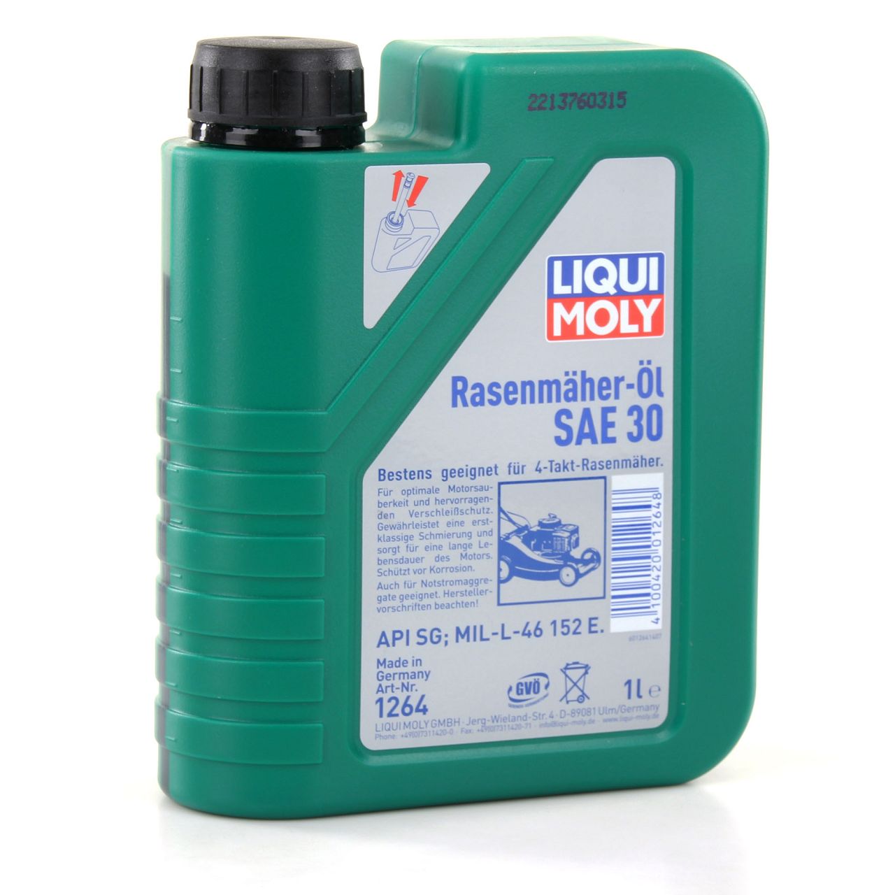 LIQUI MOLY Motoröl Öl 4-Takt Rasenmäher-Öl SAE30 1L 1 Liter 1264