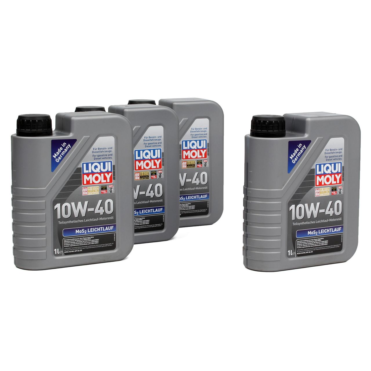 LIQUI MOLY Motoröl Öl MoS2 LEICHTLAUF 10W40 10W-40 4L 4Liter 1091