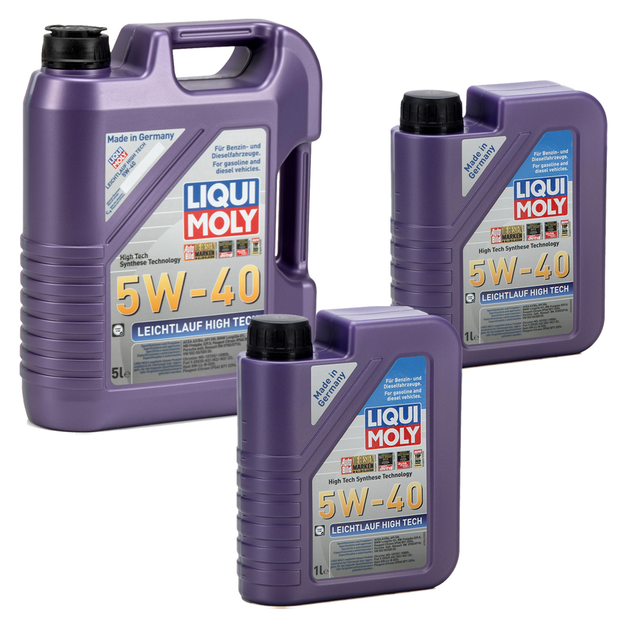 7L 7 Liter LIQUI MOLY Motoröl Öl Leichtlauf HIGH TECH 5W40 BMW LL-01 MB 229.5